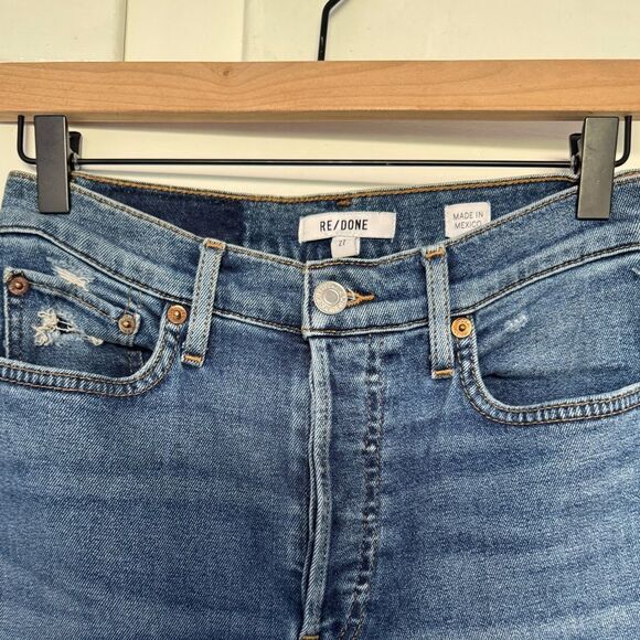 Re/Done Levi’s Straight Jeans Size 27 - Picture 3 of 9